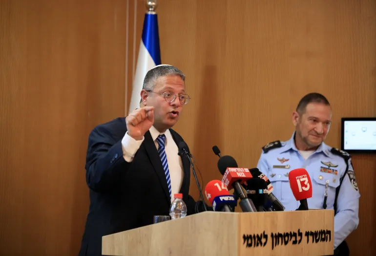 Israeli National Security Minister Itamar Ben-Gvir