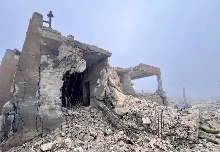Dommages causés par le bombardement iranien sur Erbil