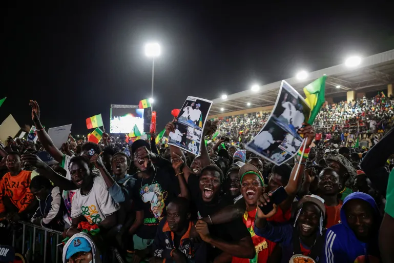 Rassemblement électoral du candidat Bassirou Diomay Fall (Source: Reuters)