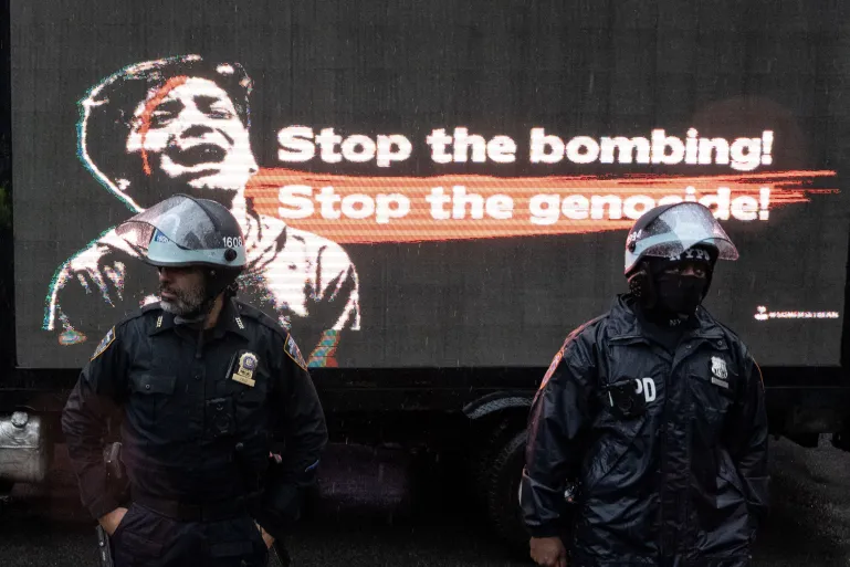 Manifestation à New York