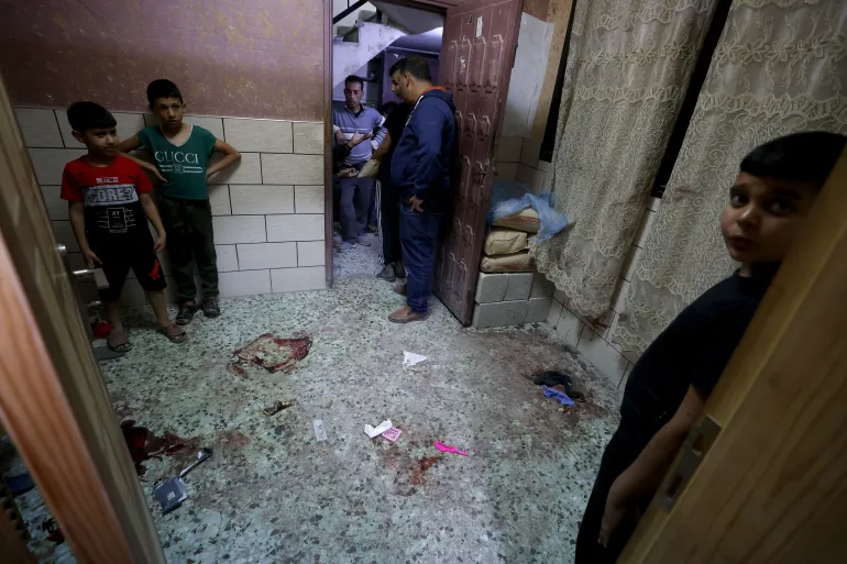 Image de l'attaque sur le camp de Nour Shams