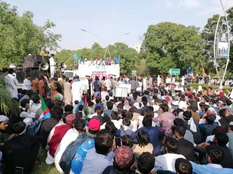 Manifestation étudiante à Islamabad