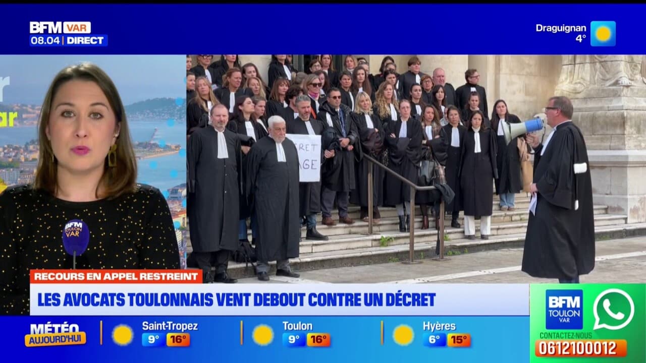 Avocats toulonnais debout contre le décret rivage