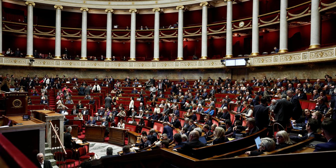Assemblée nationale pendant les débats sur le budget de la Sécu