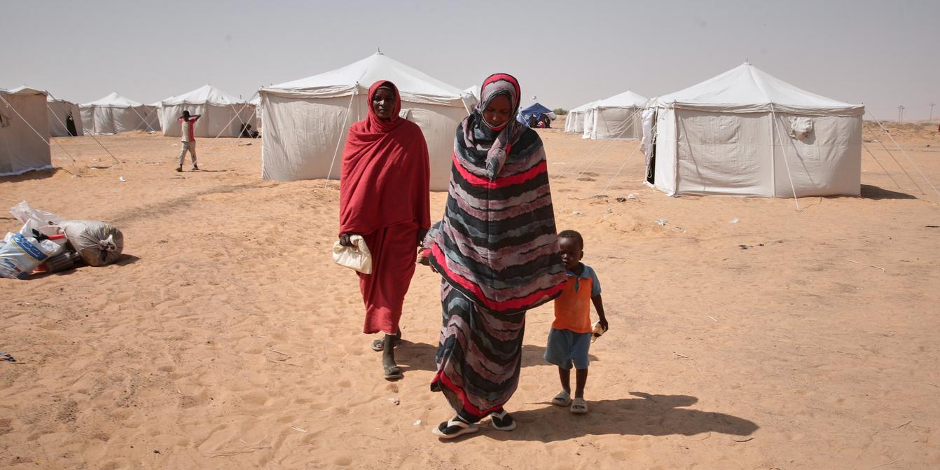 Mère déplacée au Darfour témoignage des déplacements