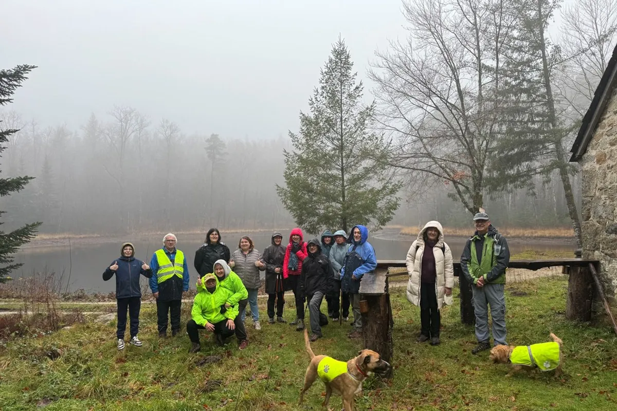 Marche des trois étangs pendant le Téléthon