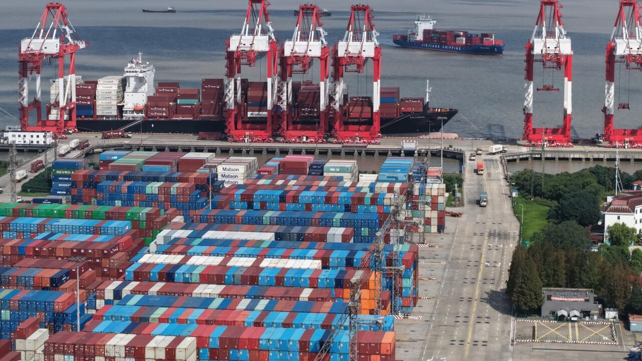 Graphique illustrant l'excédent commercial chinois