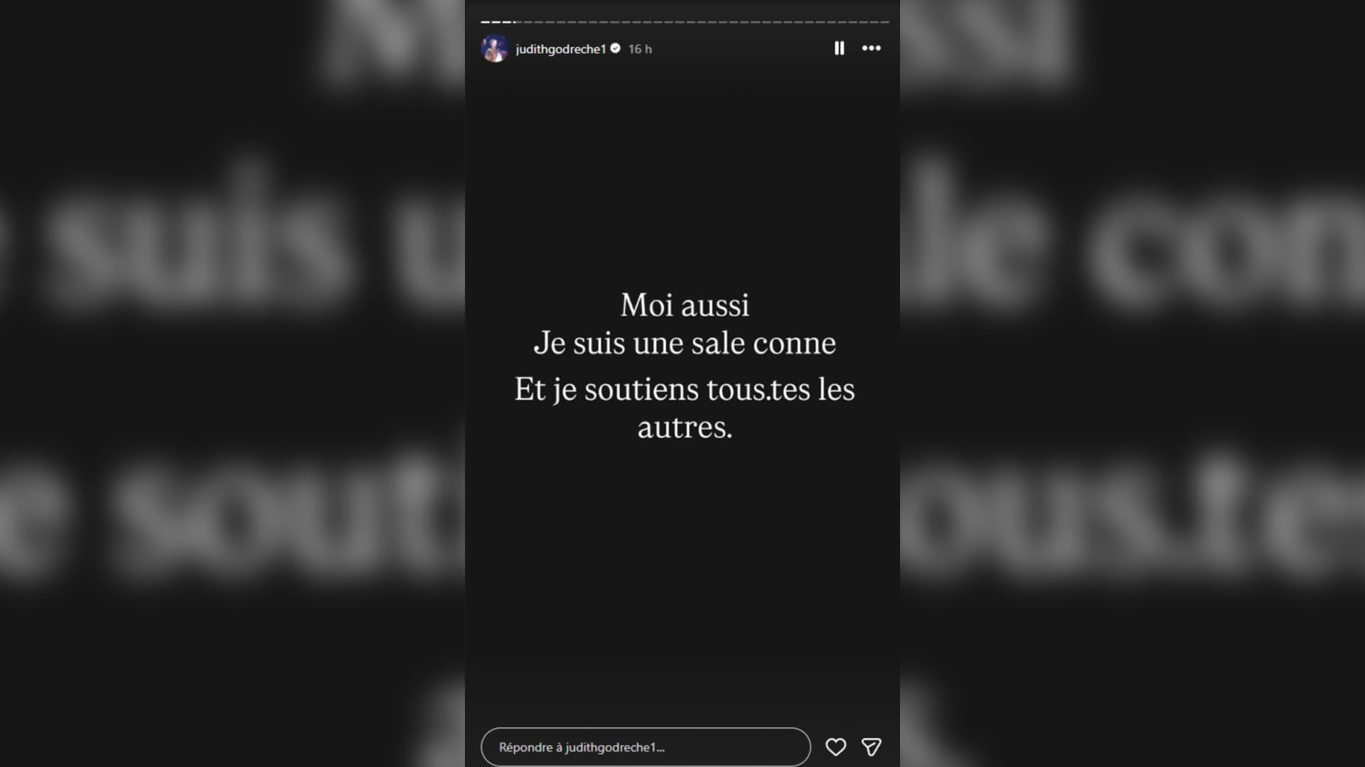 Judith Godreche lors du mouvement #Salesconnes