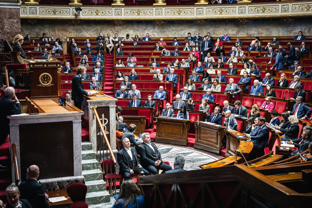 Assemblée nationale pendant les débats budgétaires sur le Securite sociale