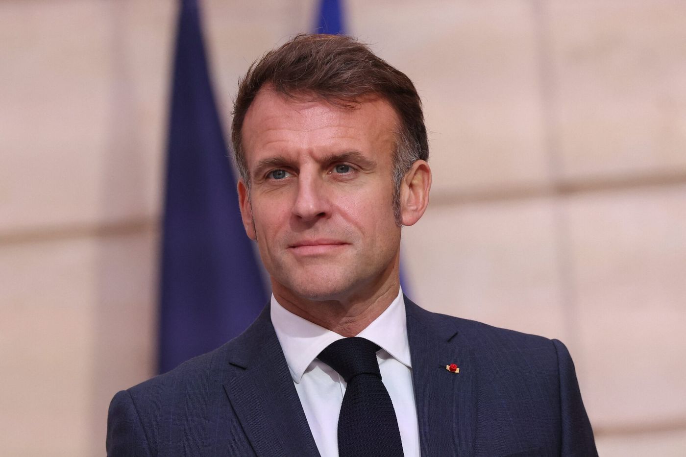 Emmanuel Macron lors d'une allocution sur la laïcité