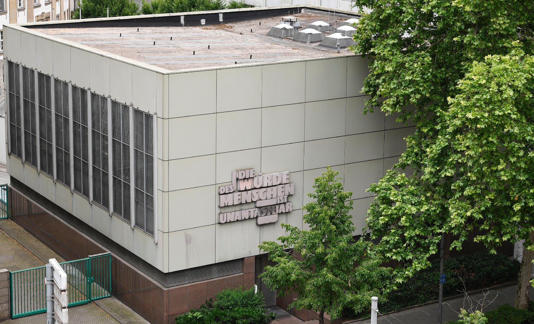 Salle d'audience à Francfort lors d'un procès d'espionnage