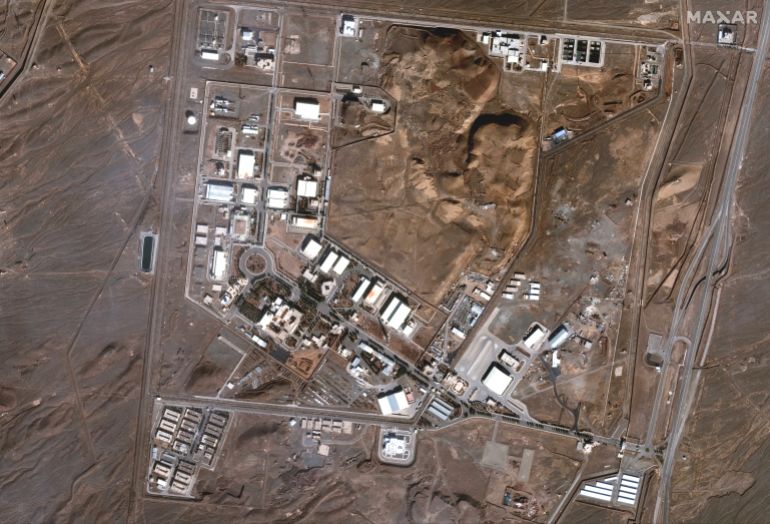 Installation nucléaire de Natanz en Iran, image satellite