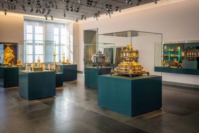Green Vault intérieur au château de Dresde