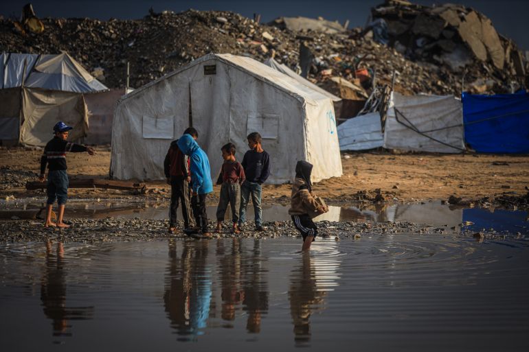 Inondations à Gaza après des pluies abondantes