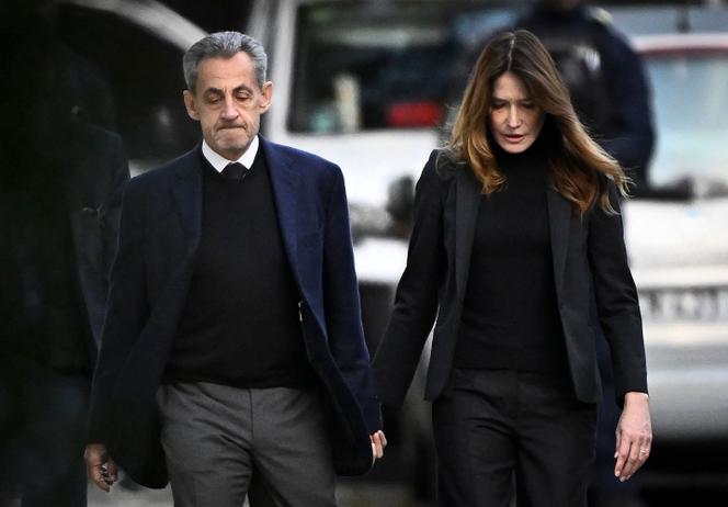 Nicolas Sarkozy et Carla Bruni-Sarkozy, à Paris