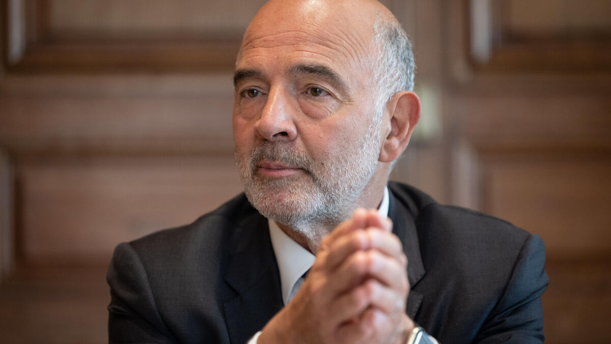 Pierre Moscovici lors d'une conférence de presse