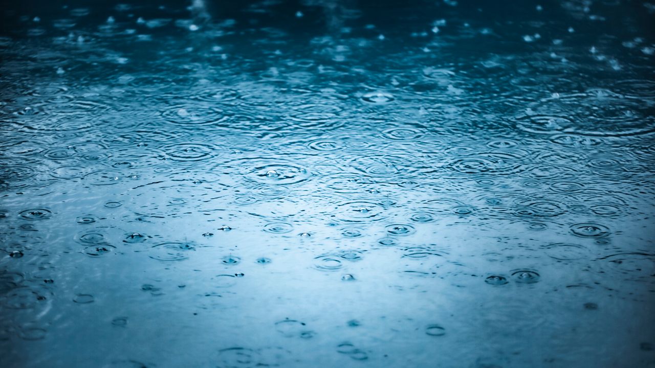 Vue sur une zone inondée dans le Gard