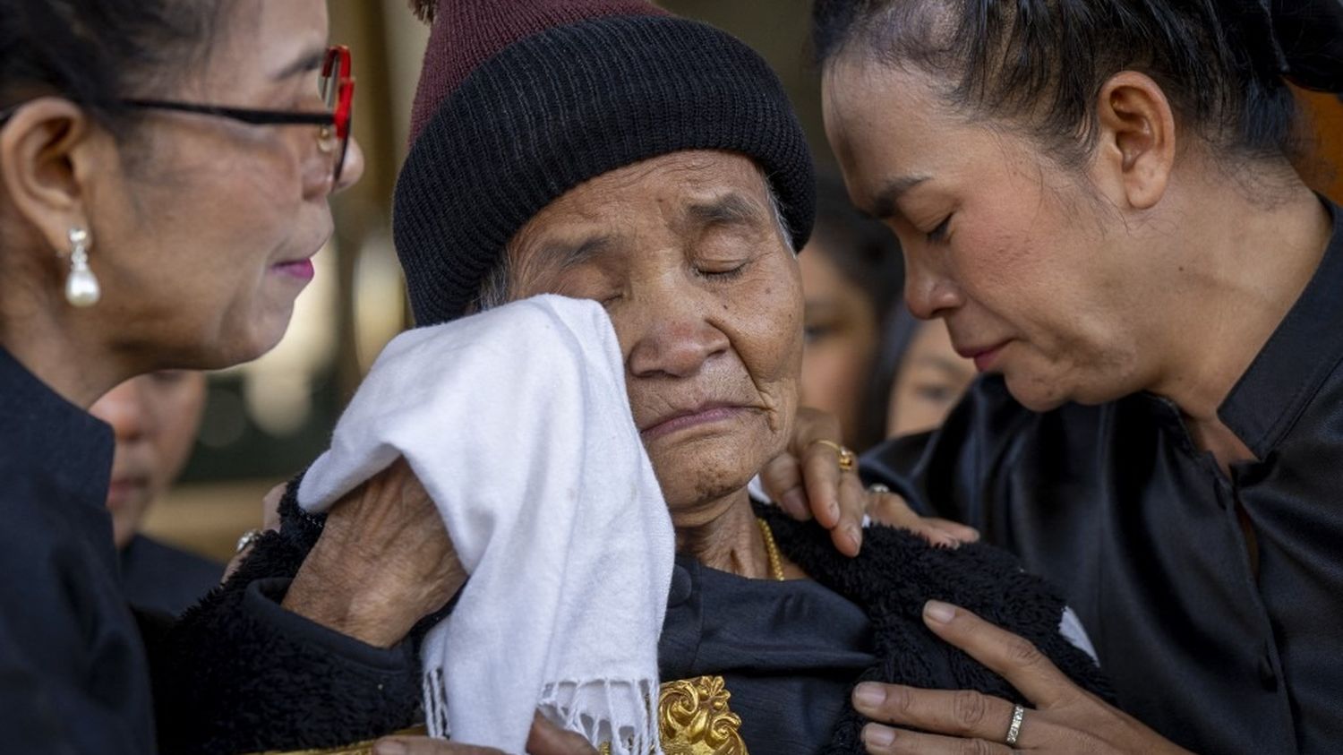 Déplacés cambodgiens près de la frontière thaïlandaise