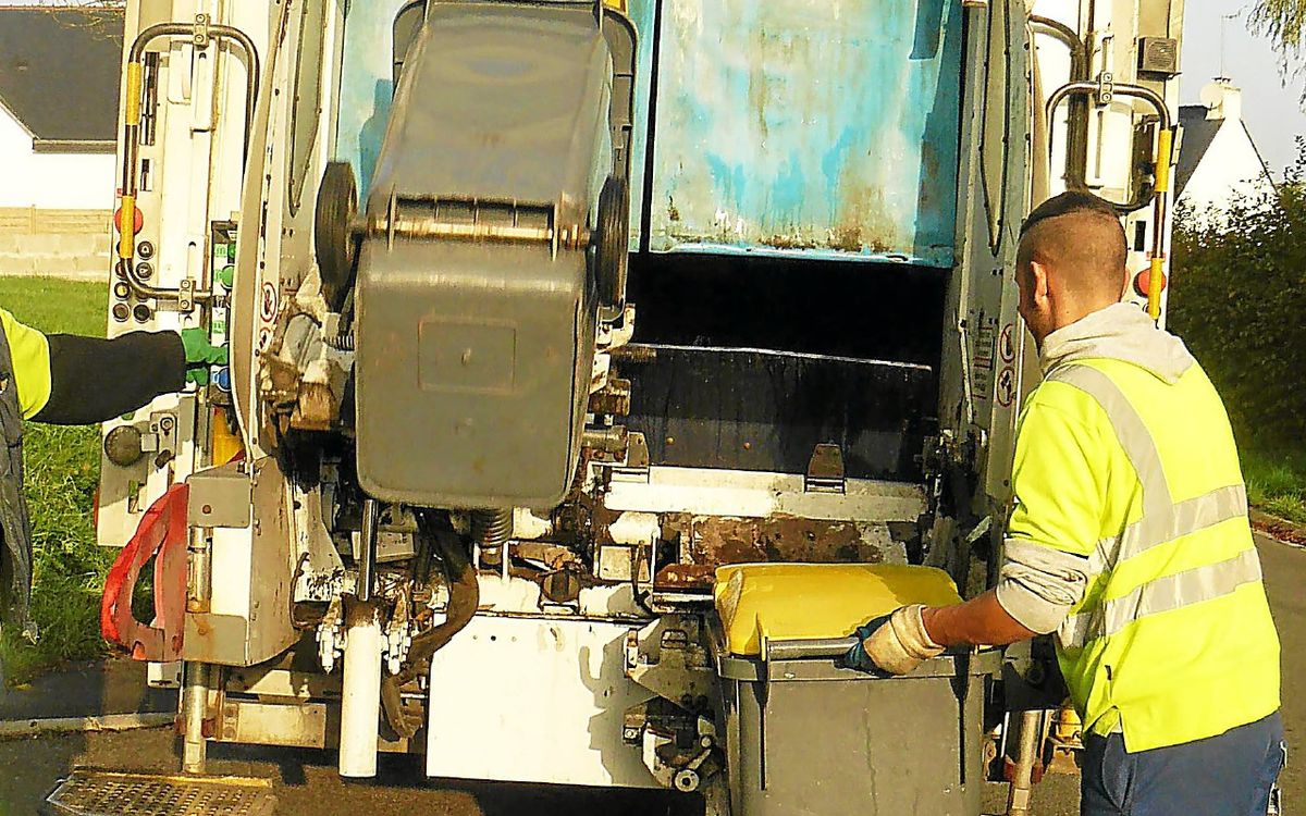 Collecte des déchets à Quimper pendant les fêtes