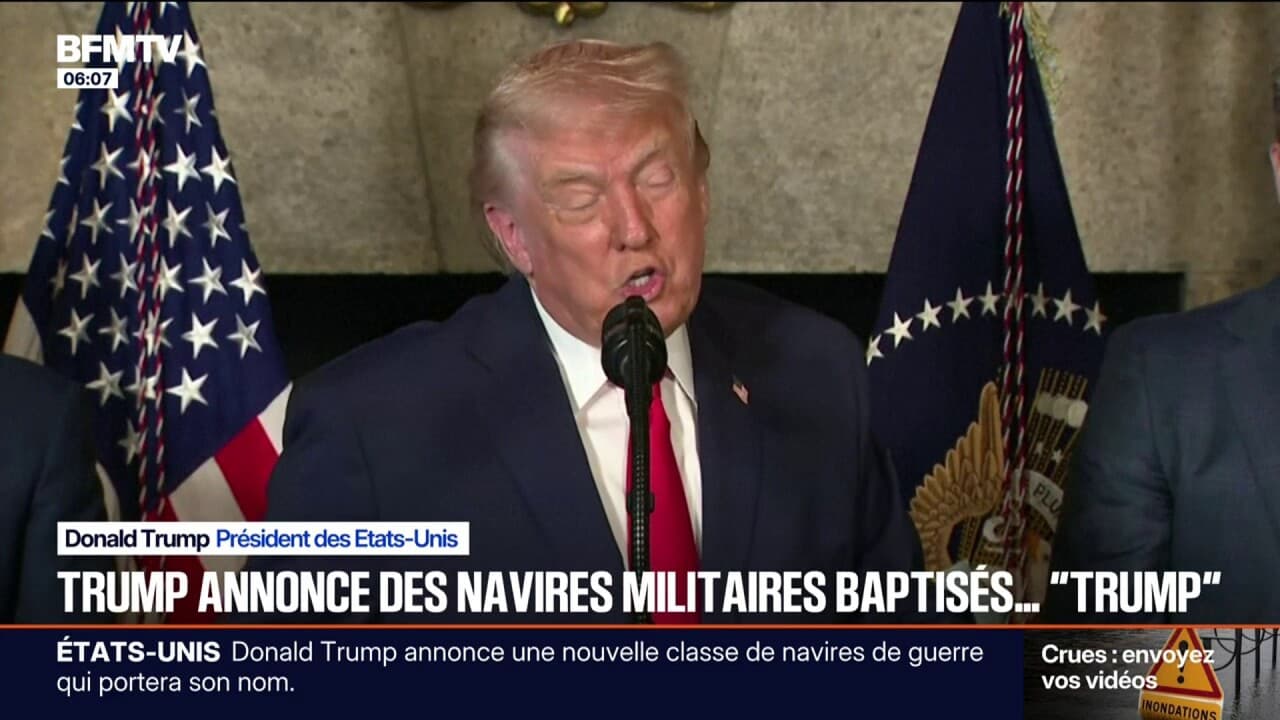 Trump annonce une nouvelle classe de navires de guerre