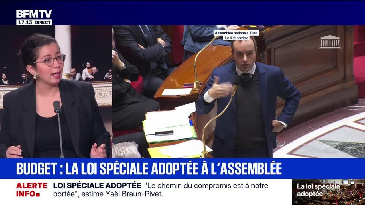 Députés lors du vote de la loi spéciale budgétaire
