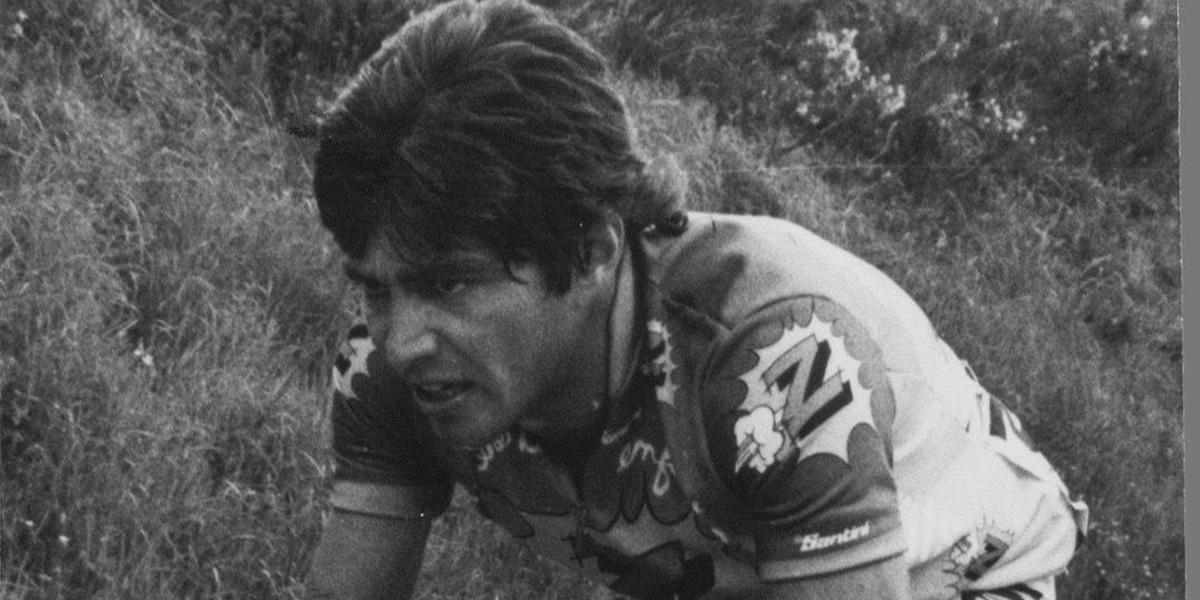 Coureur Frédéric Brun lors d'une course