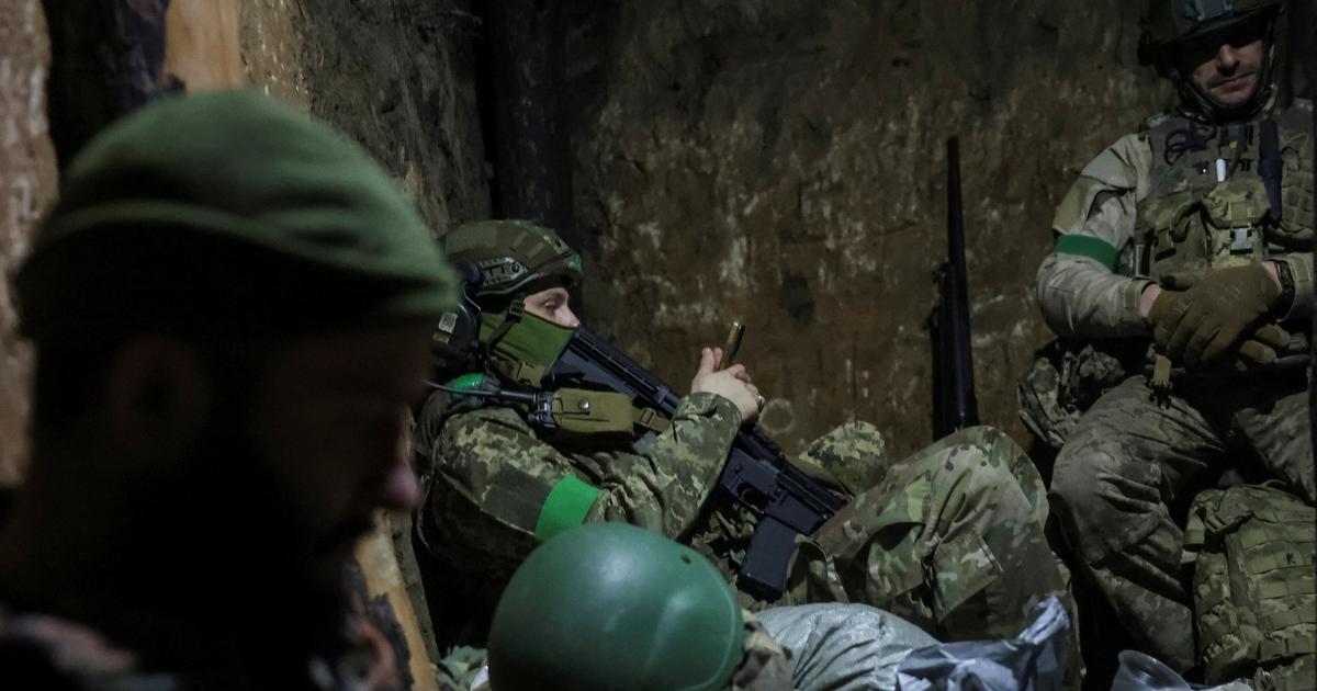 Soldats ukrainiens à Siversk
