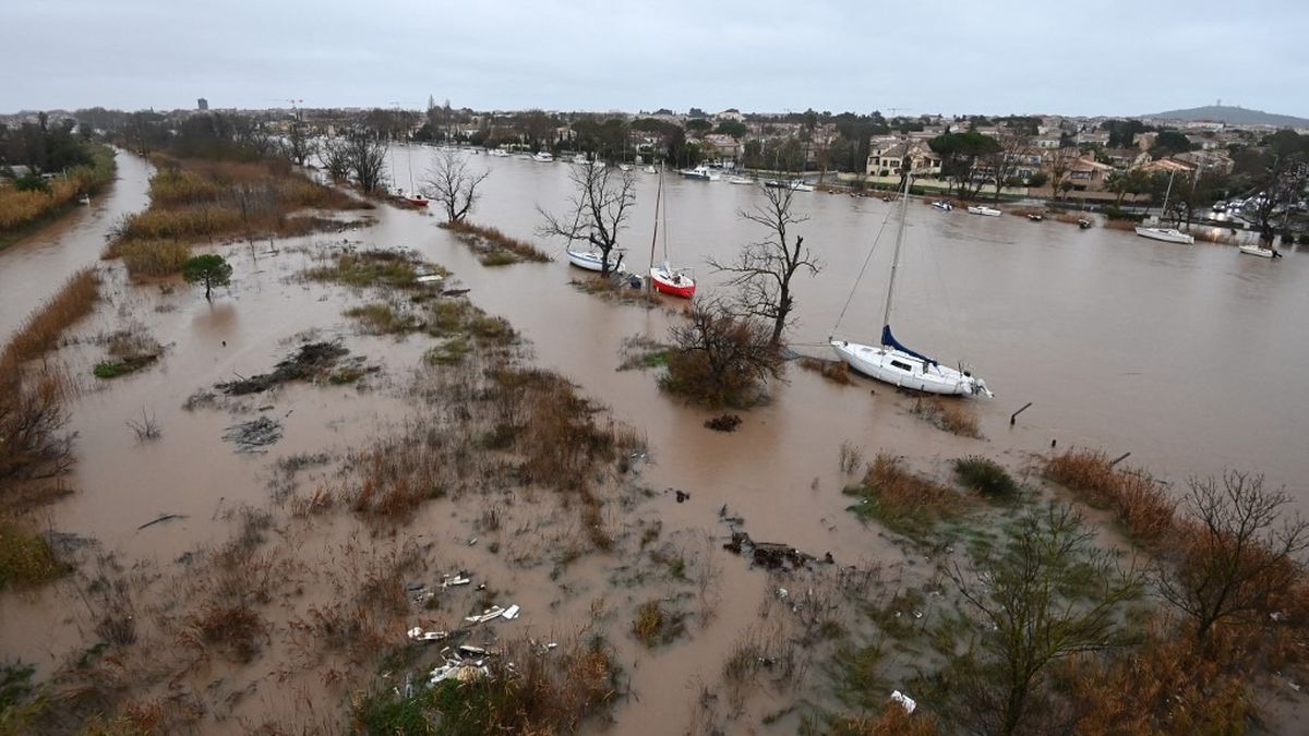 Photo montrant les crues et neige-verglas