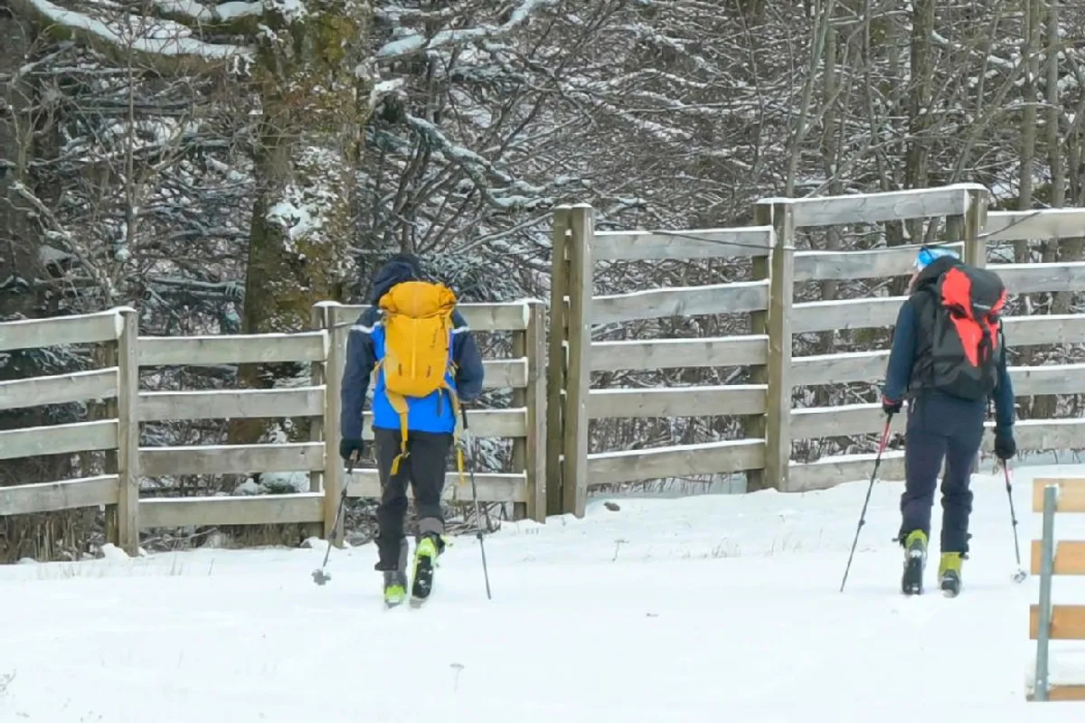 Route enneigée et chutes de neige prévues