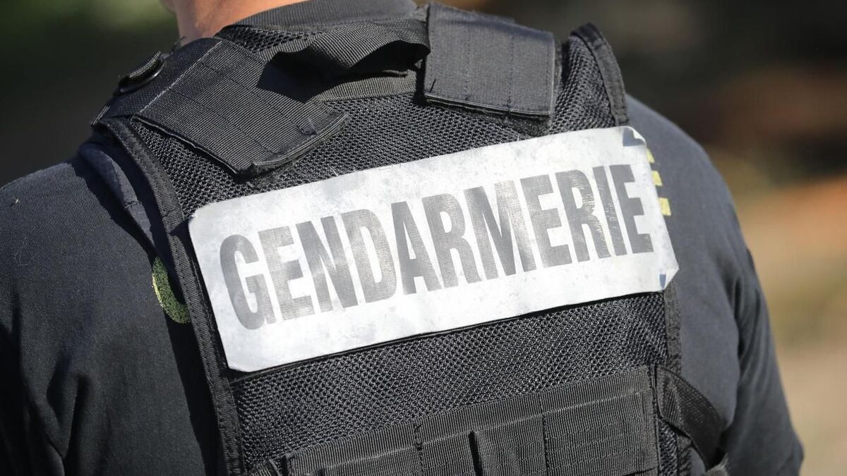 Gendarmes et véhicule lors d’une intervention dans les Vosges
