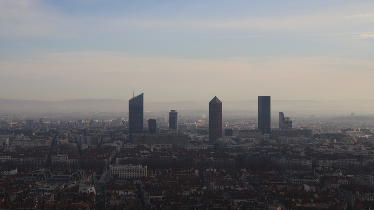 Vue sur Lyon pendant l’épisode de pollution