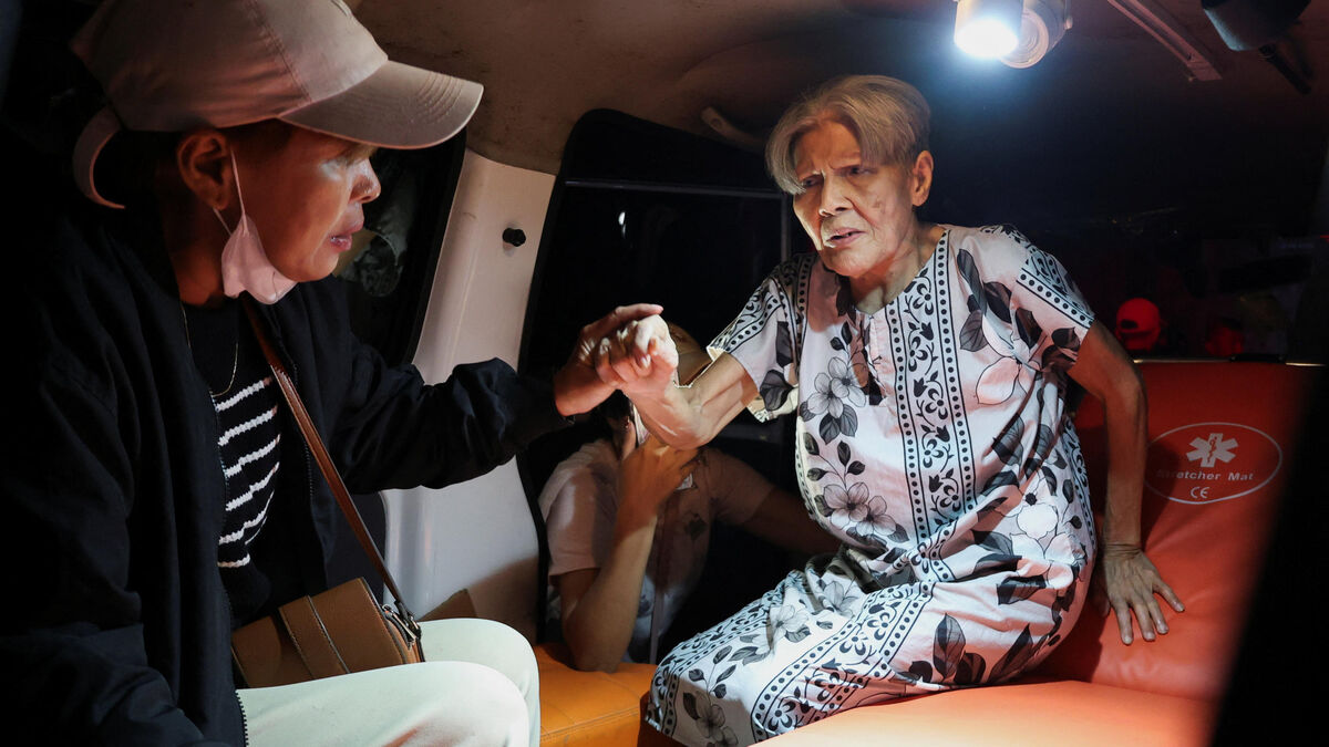 Incendie dans une maison de retraite à Manado, Indonésie