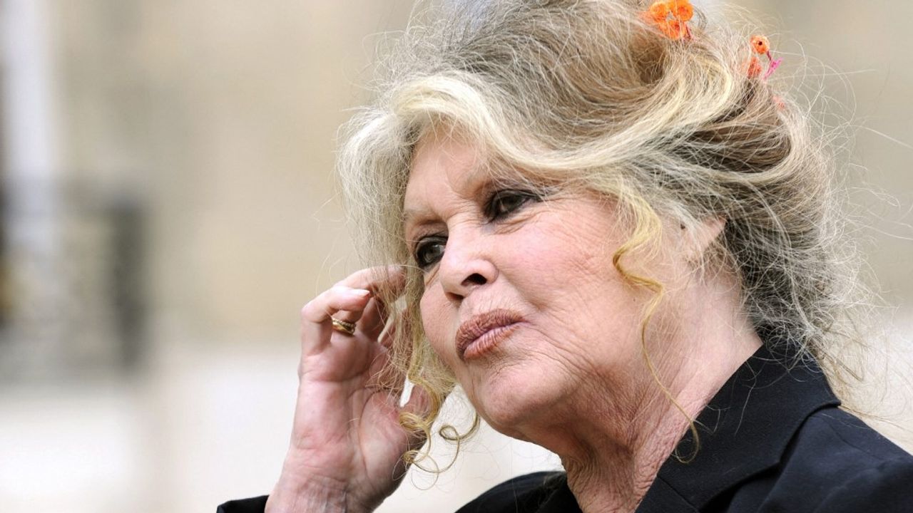 Brigitte Bardot lors d'un tournage ou d'une interview