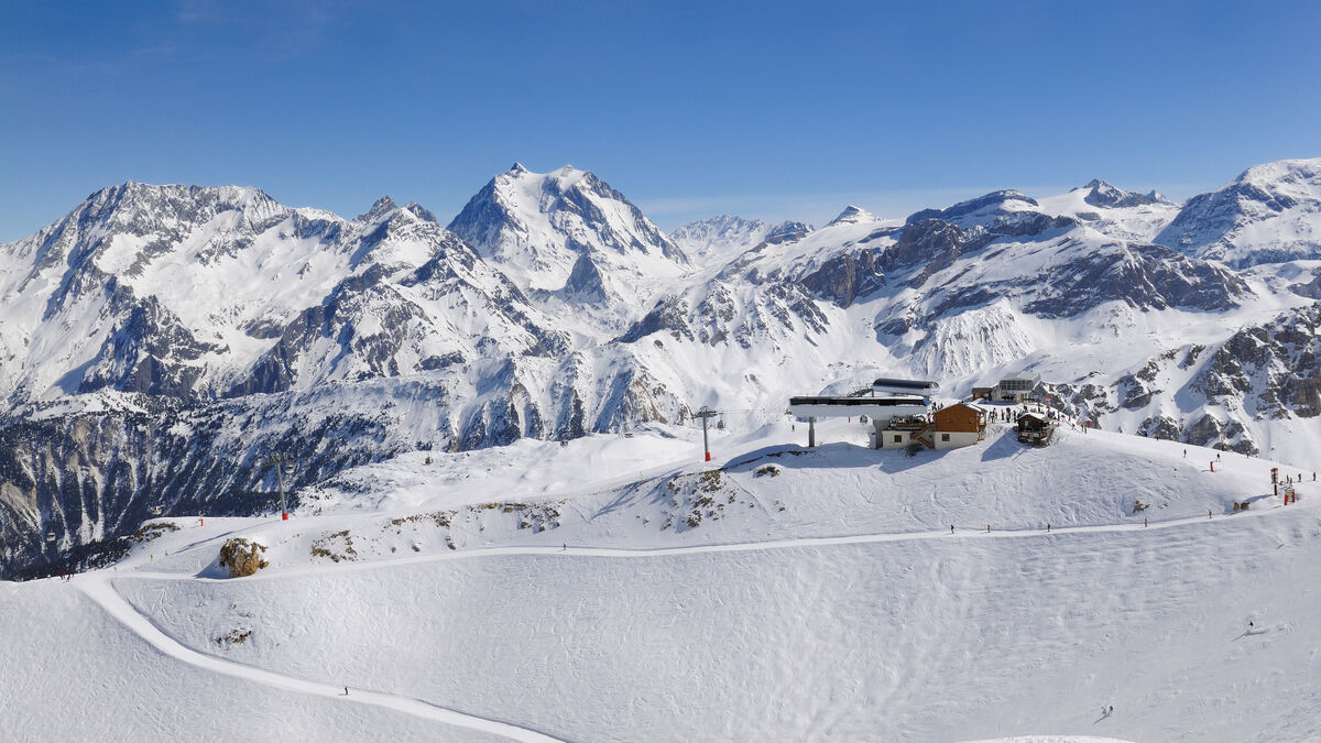 Zone hors-piste à Méribel-Mottaret, Alpes françaises