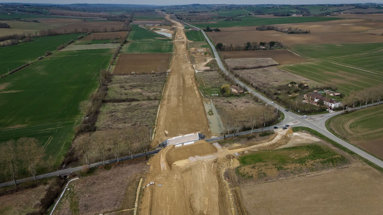 Chantier de l’A69 près de Toulouse en phase avancée