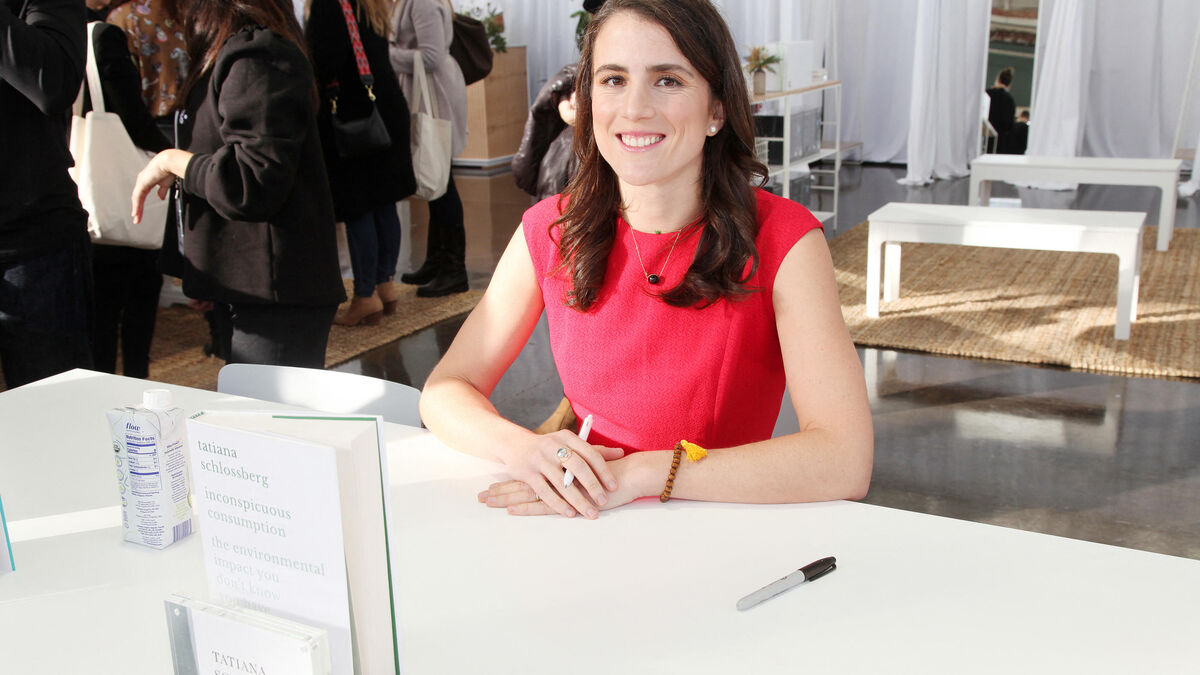 Tatiana Schlossberg lors d'un événement journalistique