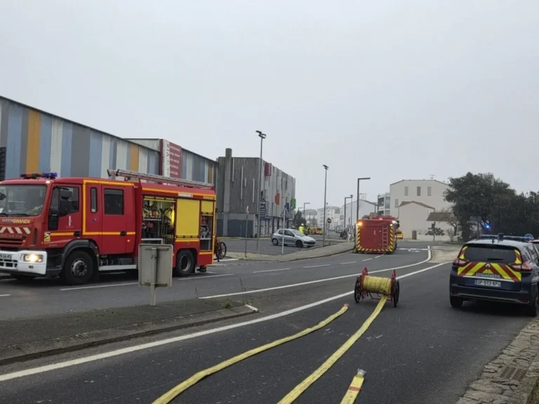 Incendie aux Halles de la Vie à Saint-Gilles-Croix-de-Vie : intervention massive des pompiers