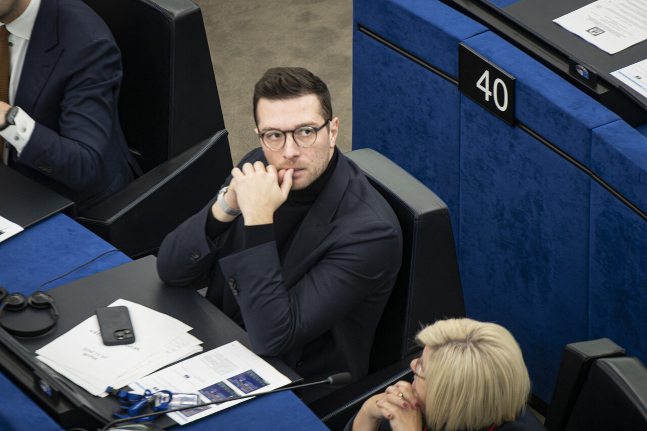 Jordan Bardella lors d'un événement politique