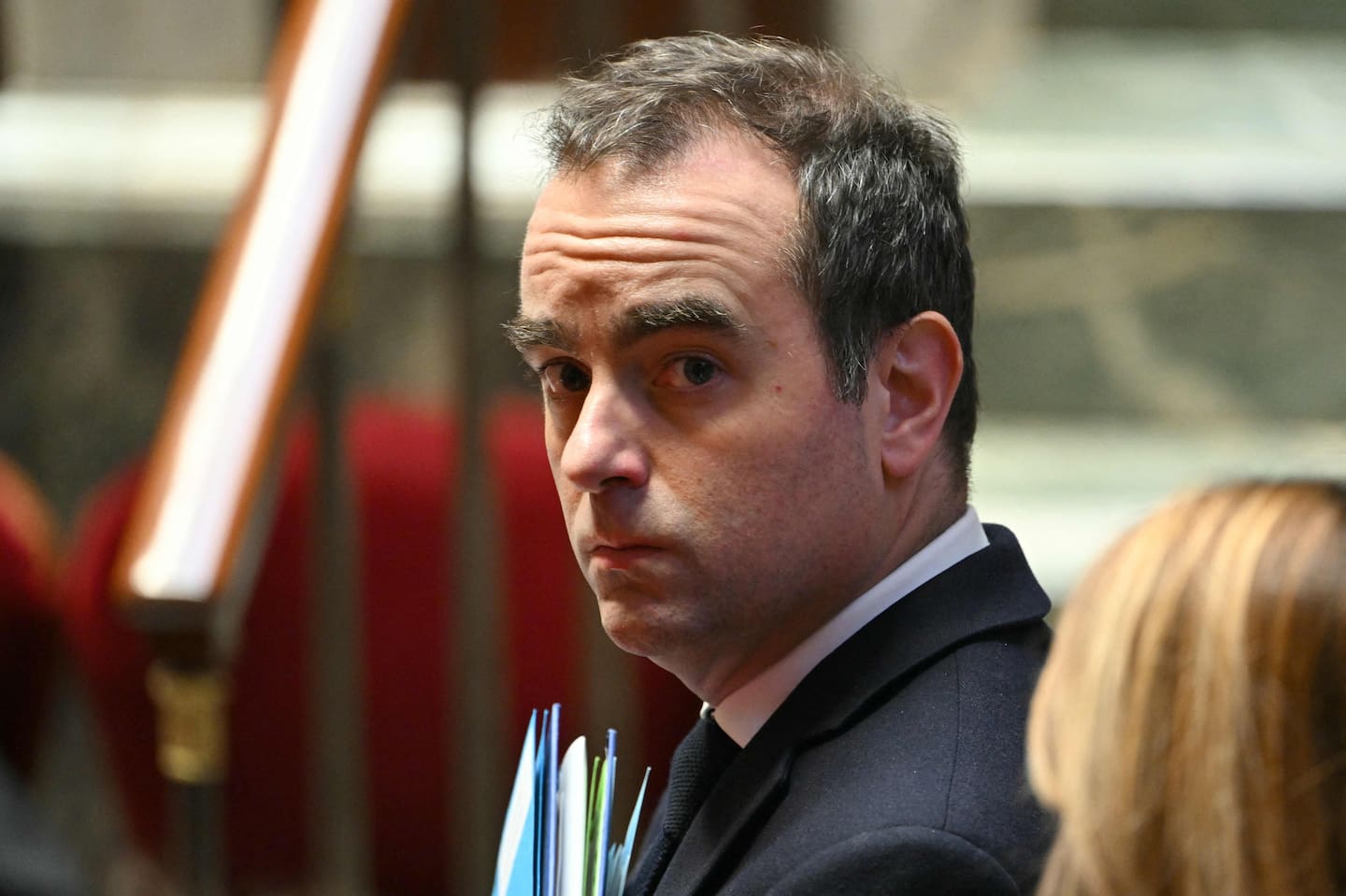 Sébastien Lecornu lors d’un débat sur le PLFSS à l’Assemblée nationale