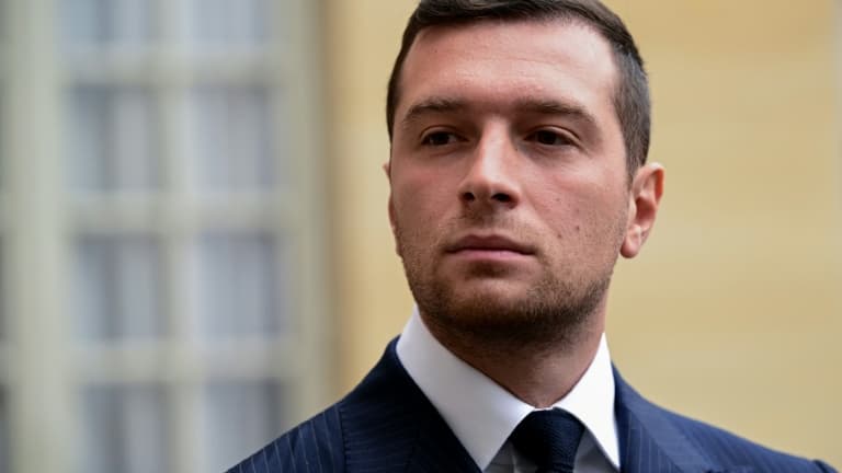 Jordan Bardella lors d'une séance publique en 2025 à Paris