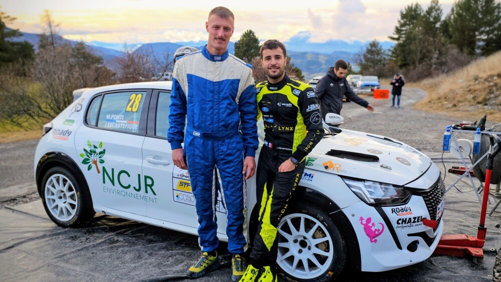 L'équipage Martin Ponti et Jules Escartefigue au Dévoluy
