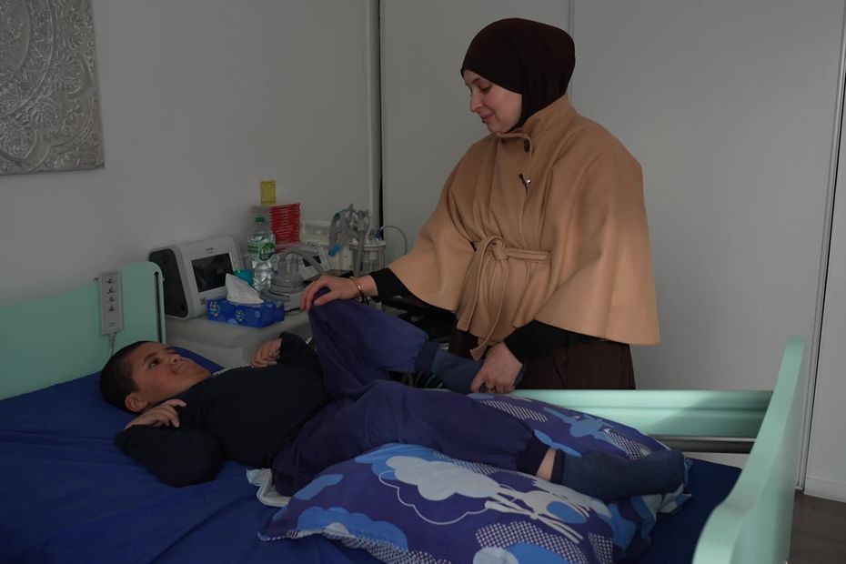 Imran, garçon atteint d'amyotrophie spinale