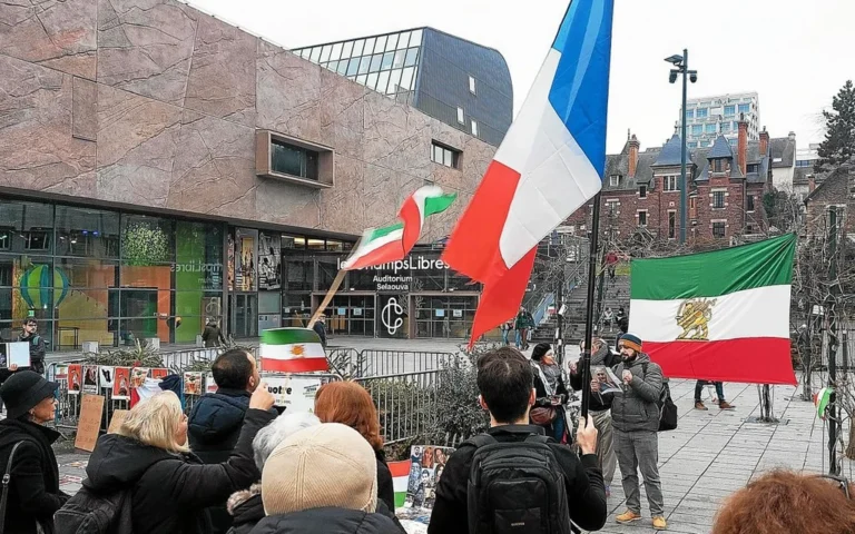 À Rennes, manifestation de soutien au peuple iranien