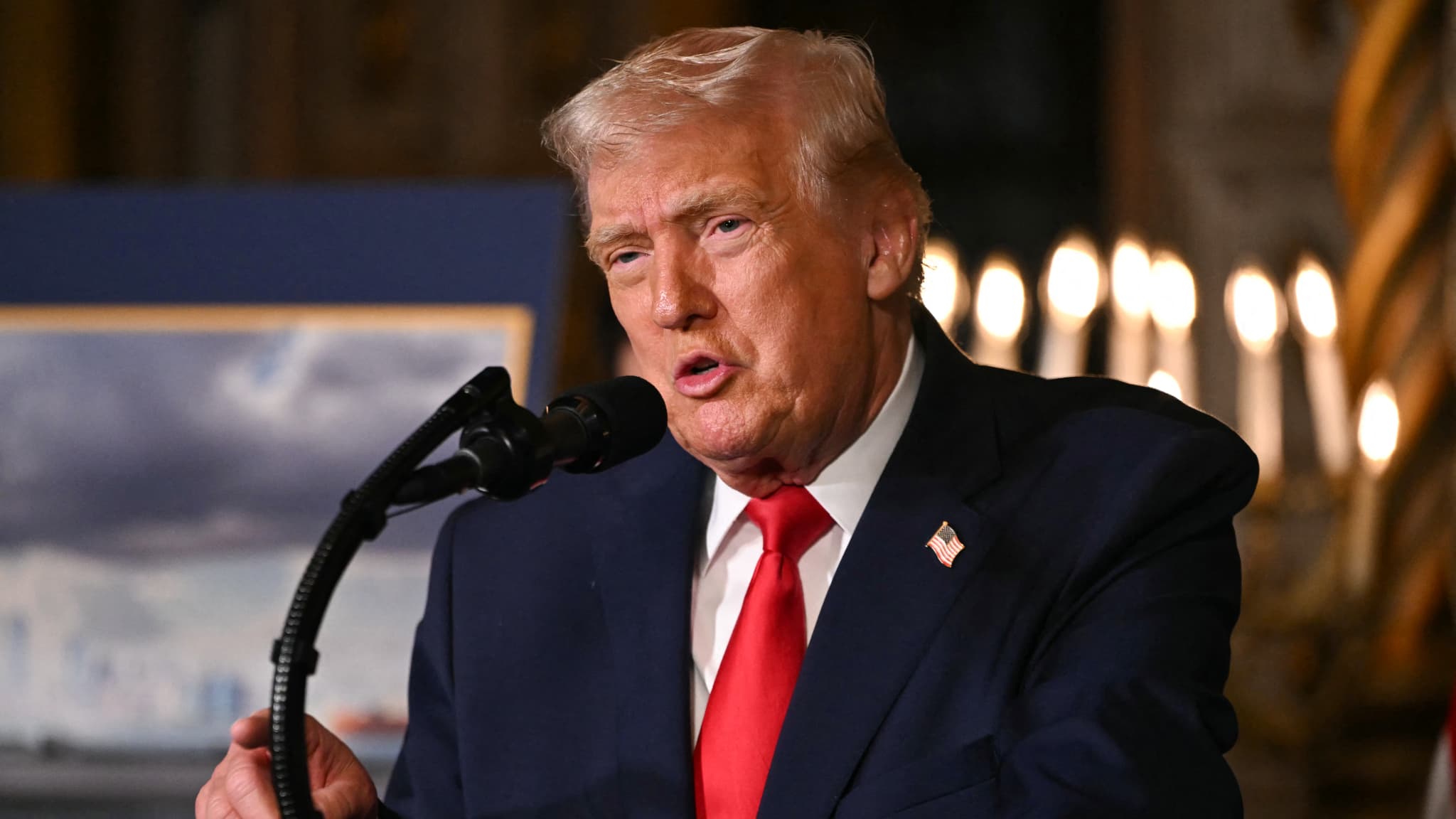 Donald Trump lors d’un discours politique