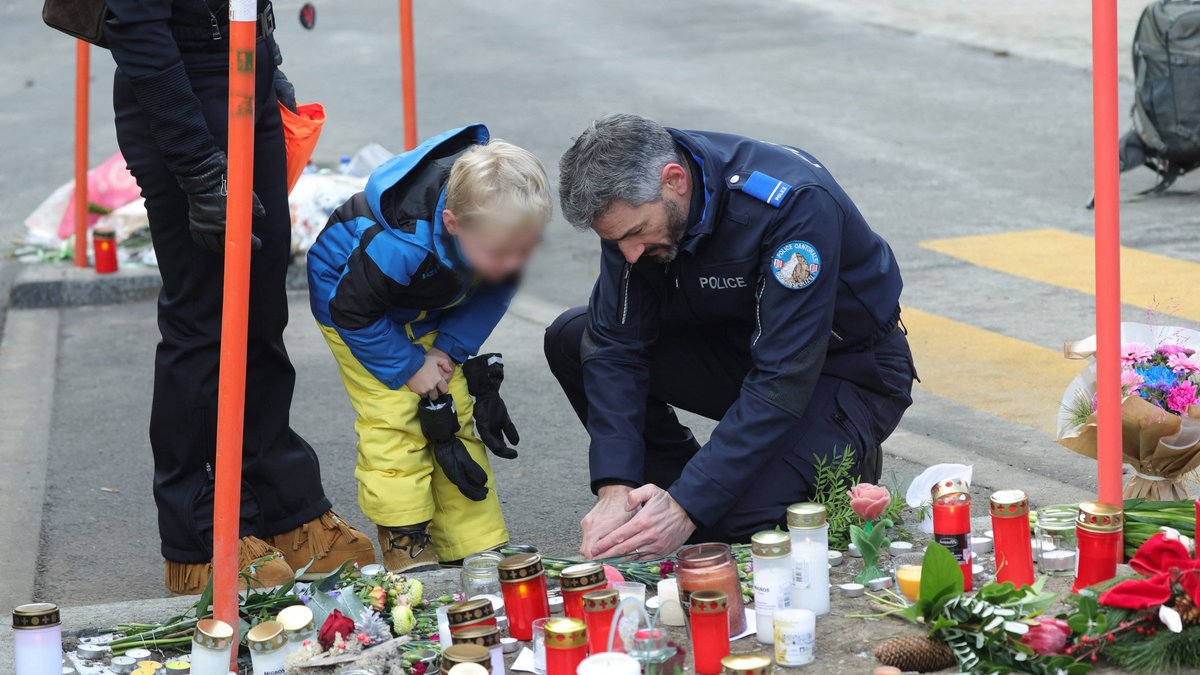 Bar Constellation incendié à Crans-Montana vue extérieure