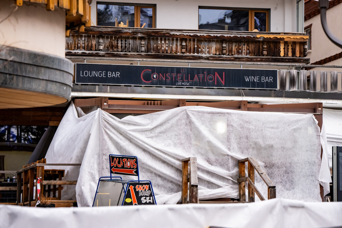 Bar Constellation à Crans-Montana après l’incendie