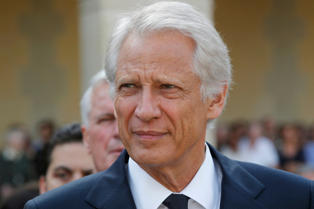 Dominique de Villepin lors d'une interview