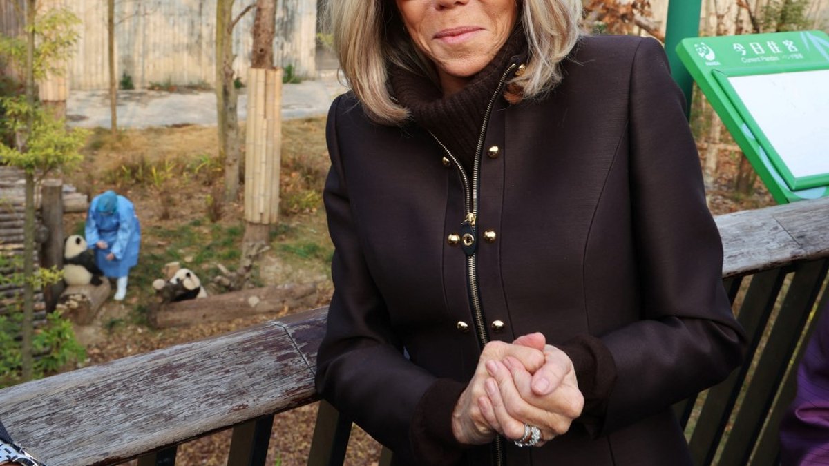 Brigitte Macron lors d’une interview télévisée