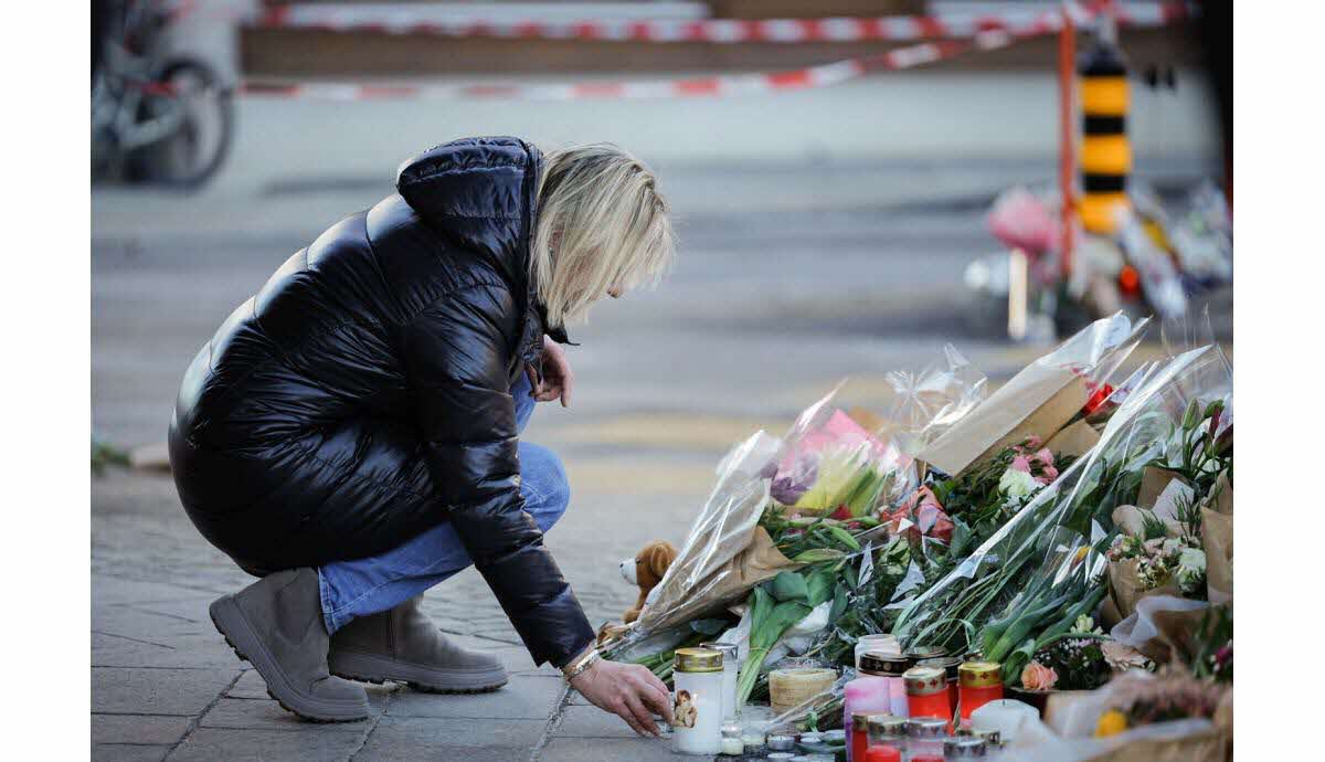 Gérante du Constellation fuyant avec la caisse dans Crans-Montana