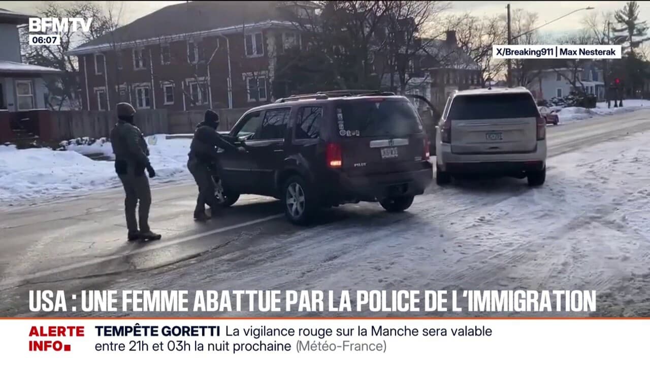Manifestations à Minneapolis après la mort d'une Américaine